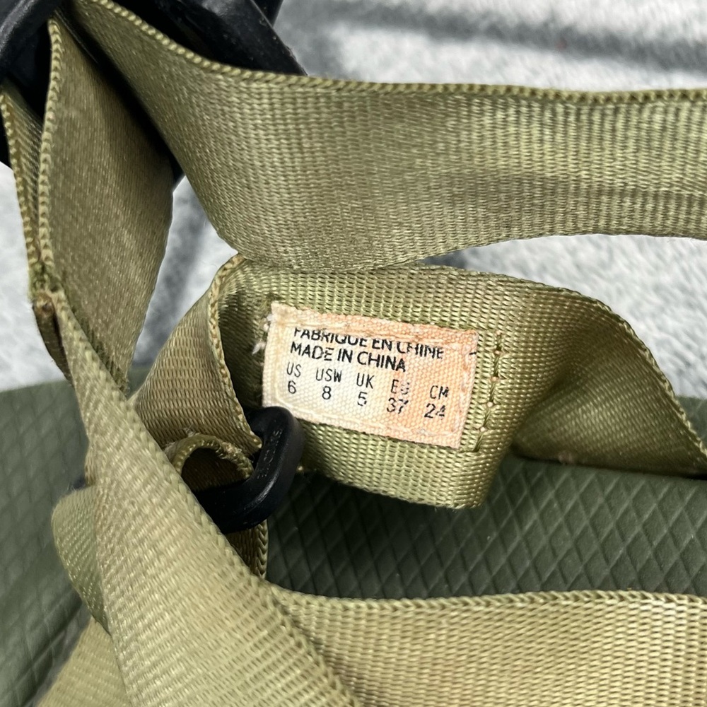 Suicoke Olive Green Ripstop Chunky Open Toe Sandals - Picture 7 of 7